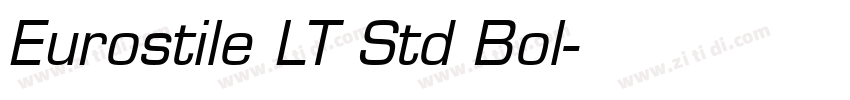 Eurostile LT Std Bol字体转换
